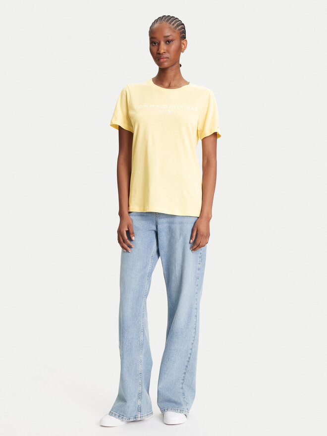 Tommy Hilfiger Tommy Hilfiger Футболка WW0WW40276 Жовтий Regular Fit