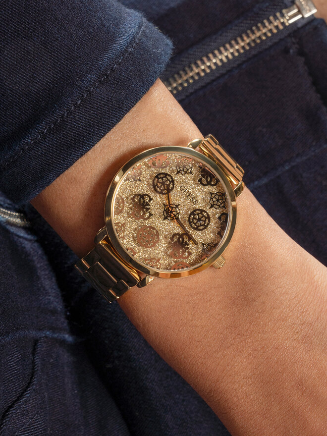Guess Zegarek Guess Sugarplum GW0670L2 Złoty