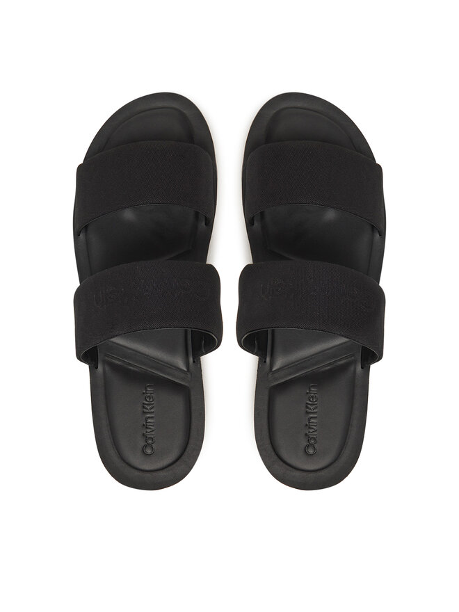 Calvin Klein Şlapi Calvin Klein Double Strap Cv Logo HM0HM01801 Negru