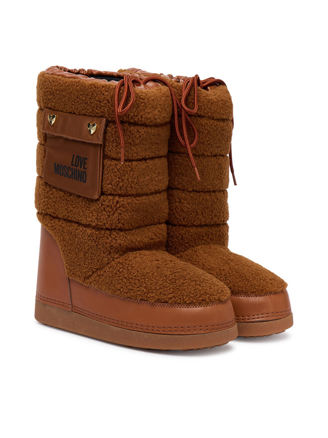 LOVE MOSCHINO Śniegowce LOVE MOSCHINO JA24452G0NISM21A Brązowy