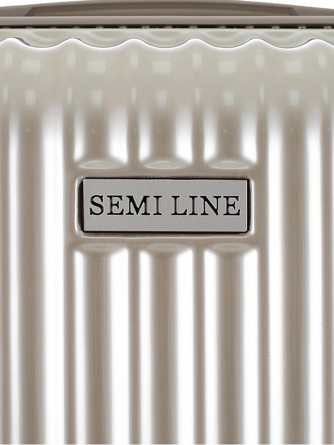 Semi Line Μεσαία Βαλίτσα Semi Line T5954-2 Χρυσό