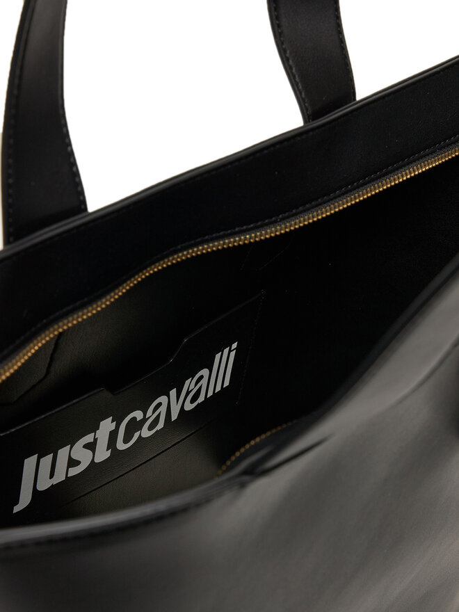 Just Cavalli Handtasche Just Cavalli Iconic Snakes 78RA4BA5 ZSA89 Schwarz