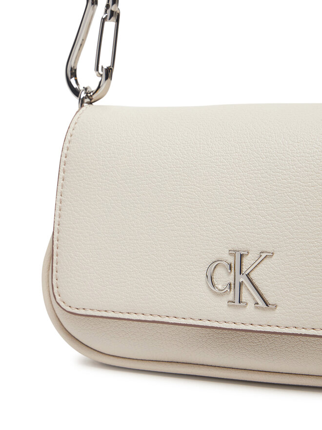 Calvin Klein Jeans Geantă Calvin Klein Jeans Minimal Monogram Shoulder Bag20 LV04K3134G Écru