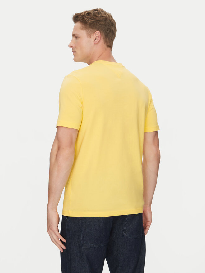 Tommy Hilfiger Tommy Hilfiger Camiseta Center Stack MW0MW38621 Amarillo Regular Fit