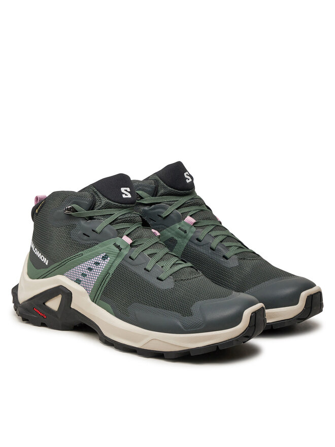 Salomon Trekingová obuv Salomon X Raise Mid Gore-Tex L47458100 Zelená