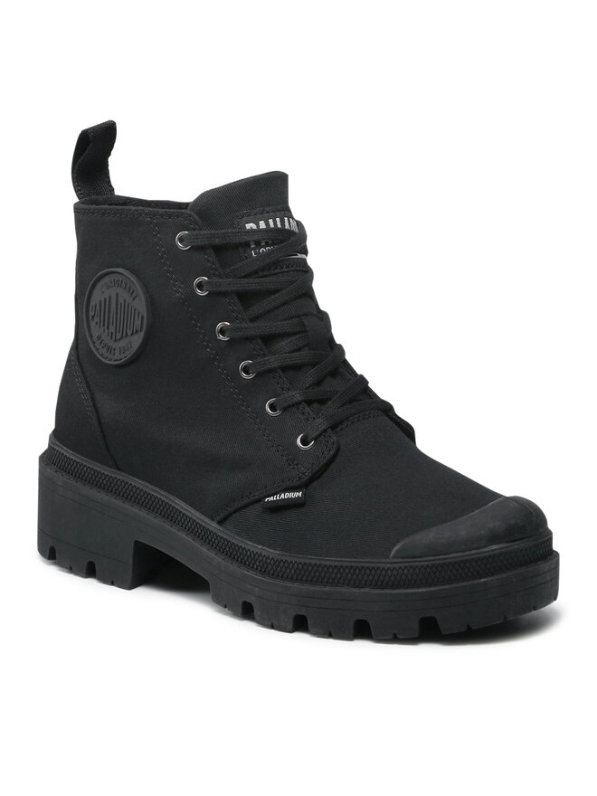 Palladium Bakancs Palladium Pallabase Twill 96907-008-M Fekete