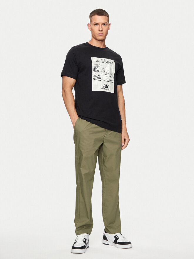 New Balance New Balance T-Shirt Poster MT41595 Μαύρο Regular Fit