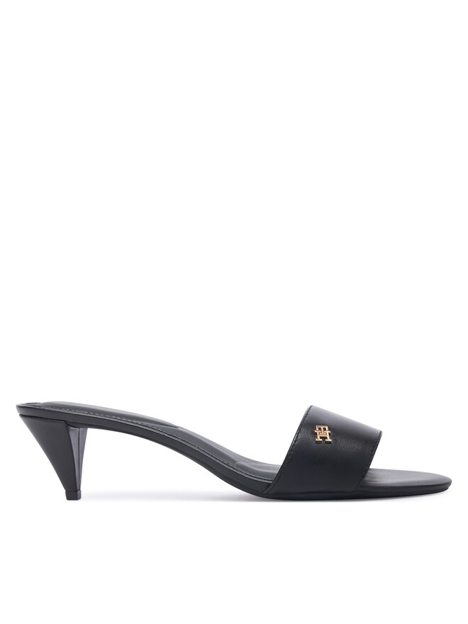 Tommy Hilfiger Pantoletten Tommy Hilfiger Th Mid Mule FW0FW09508 Schwarz