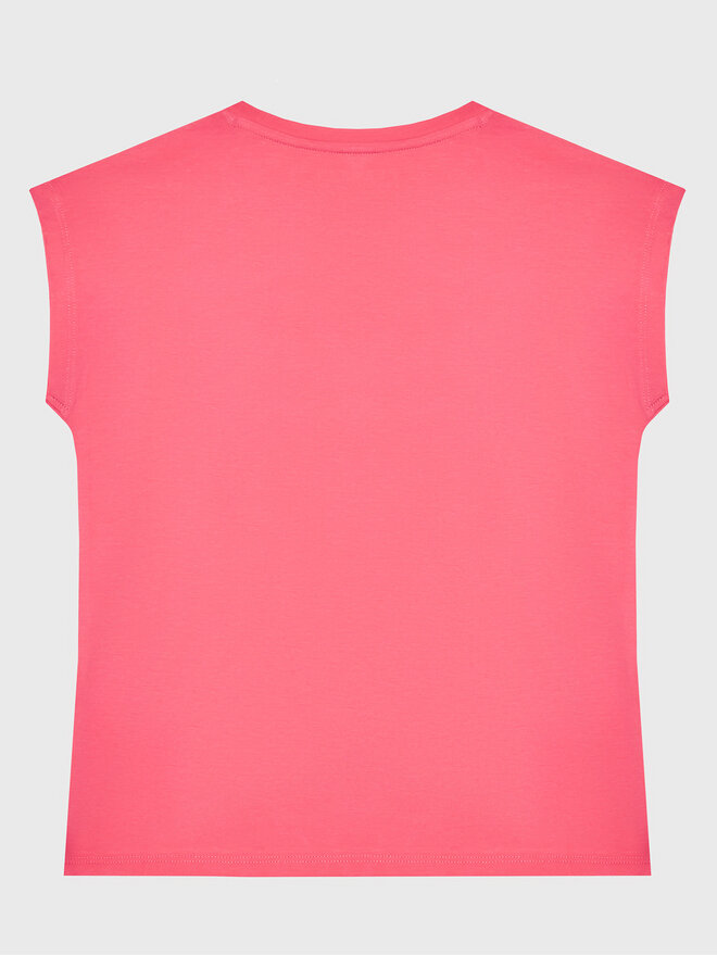 Guess Guess Marškinėliai J3GI33 K6YW1 Rožinė Boxy Fit