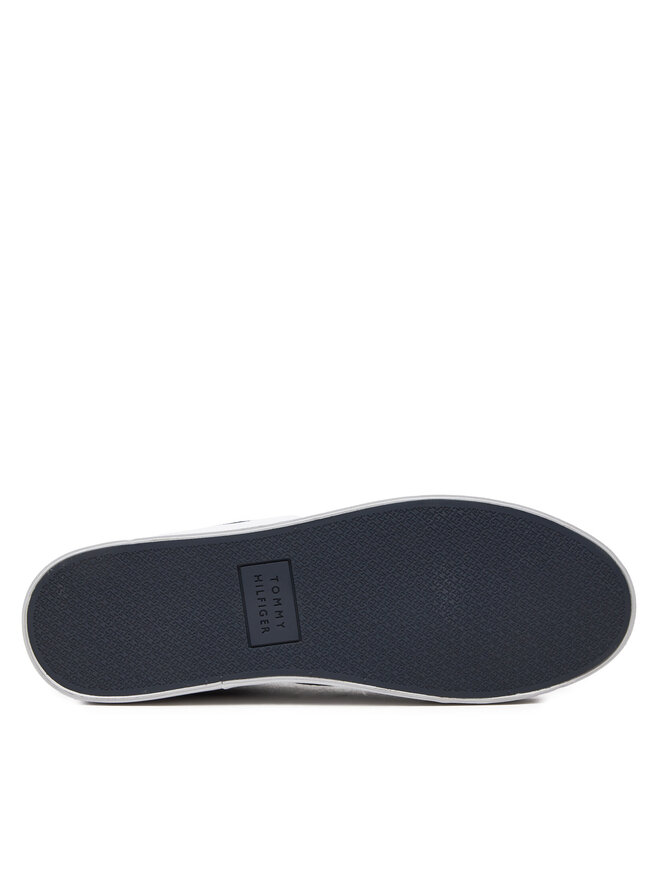 Tommy Hilfiger Tenisówki Tommy Hilfiger Th Hi Vulc Low Canvas FM0FM04882 Granatowy