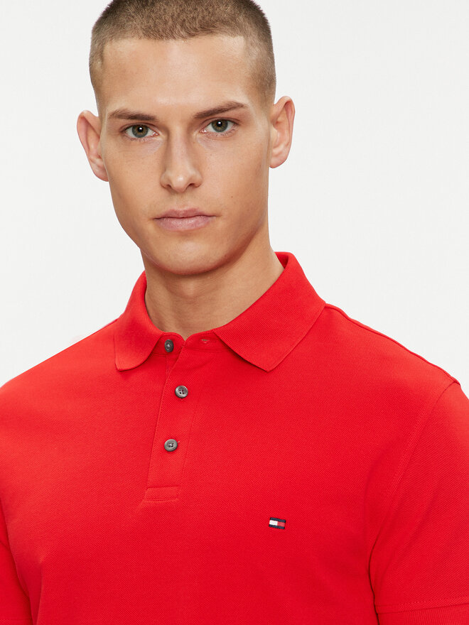 Tommy Hilfiger Tommy Hilfiger Pólóing 1985 MW0MW17771 Piros Slim Fit