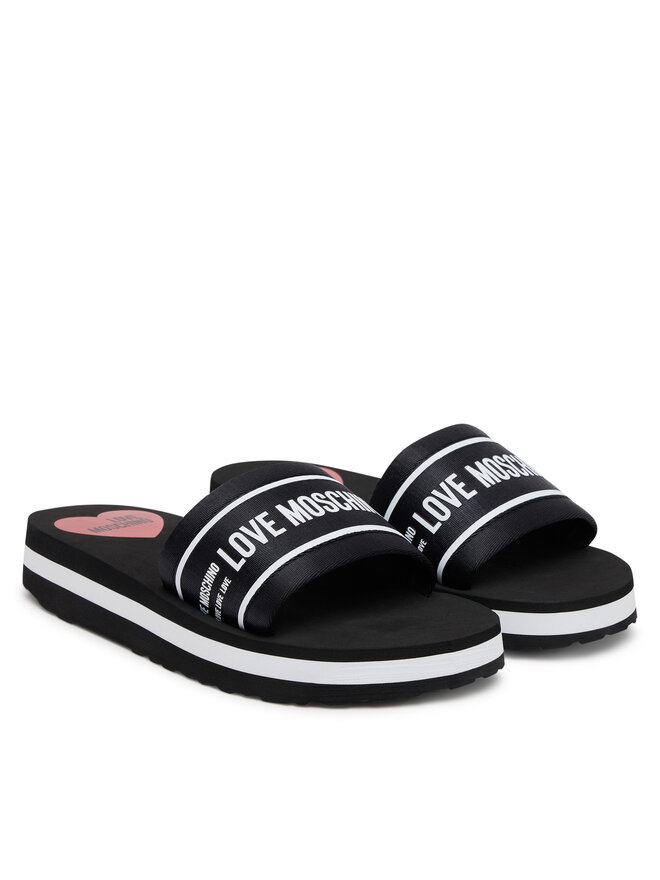 LOVE MOSCHINO Şlapi LOVE MOSCHINO JA28334G0MIX6000 Negru