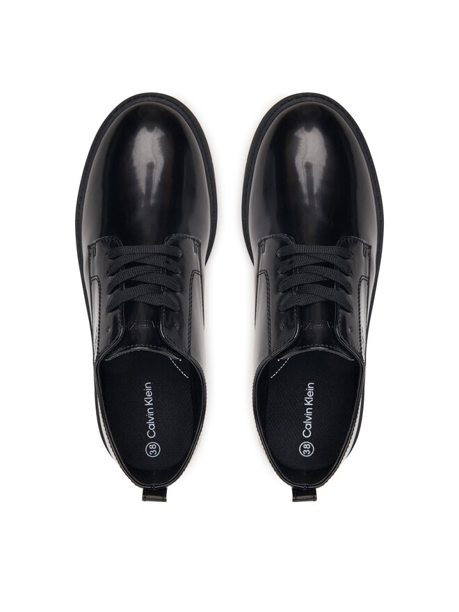 Calvin Klein Halbschuhe Calvin Klein Low Cut Lace-Up Shoe V3X4-83494-1453 D Schwarz