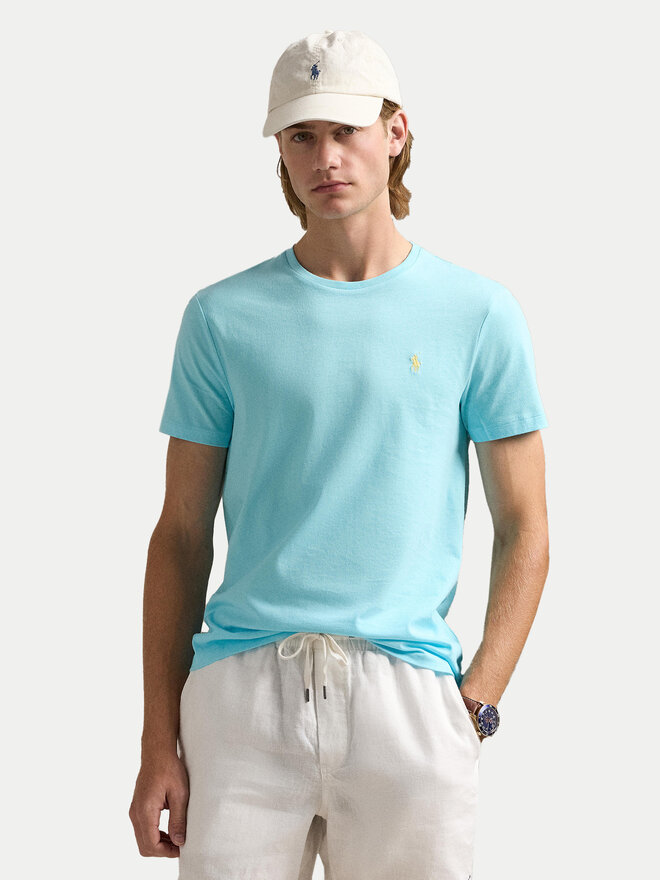 Polo Ralph Lauren Polo Ralph Lauren Camiseta 710671438407 Celeste Slim Fit