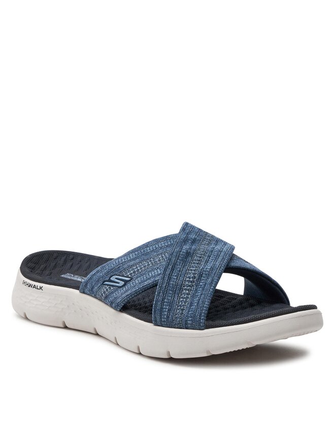 Skechers Klapki Skechers Go Walk Flex Sandal-Impressed 141420/NVY Granatowy