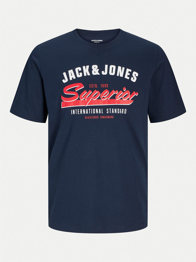 Jack&Jones Jack&Jones Póló Logo 12268267 Sötétkék Standard Fit