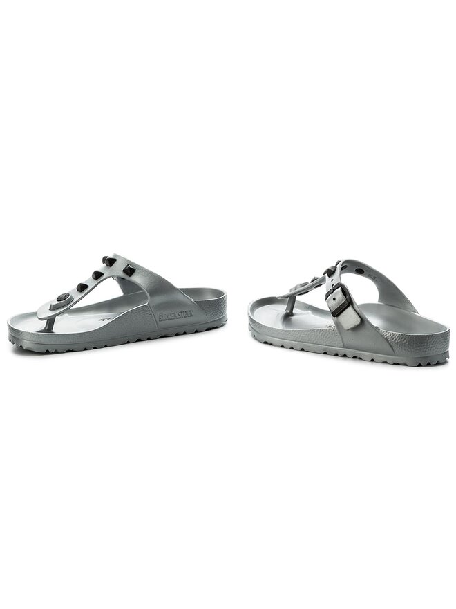Birkenstock gizeh eva studded silver discount