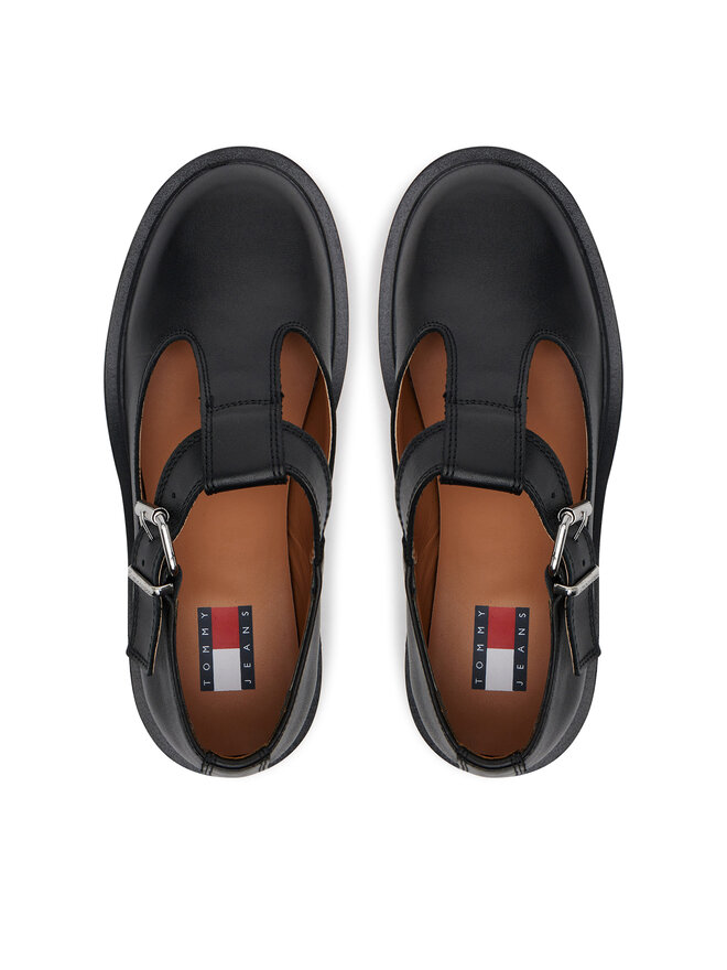 Tommy Jeans Półbuty Tommy Jeans Tjw T-Bar Mary Jane EN0EN02837 Czarny