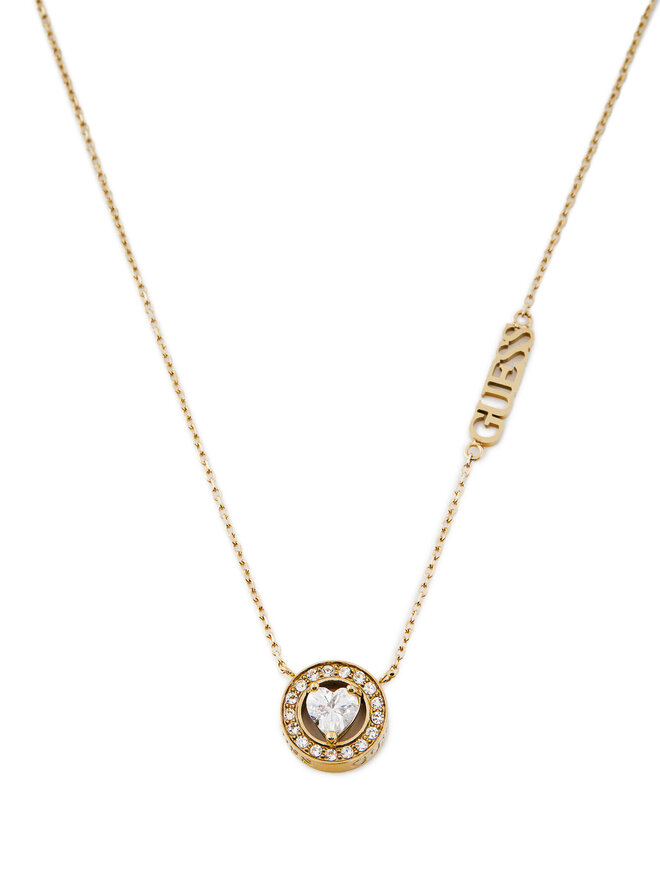Guess Schmuckset Halskette und Ohrringe Guess JUBS04 694JW Goldfarben