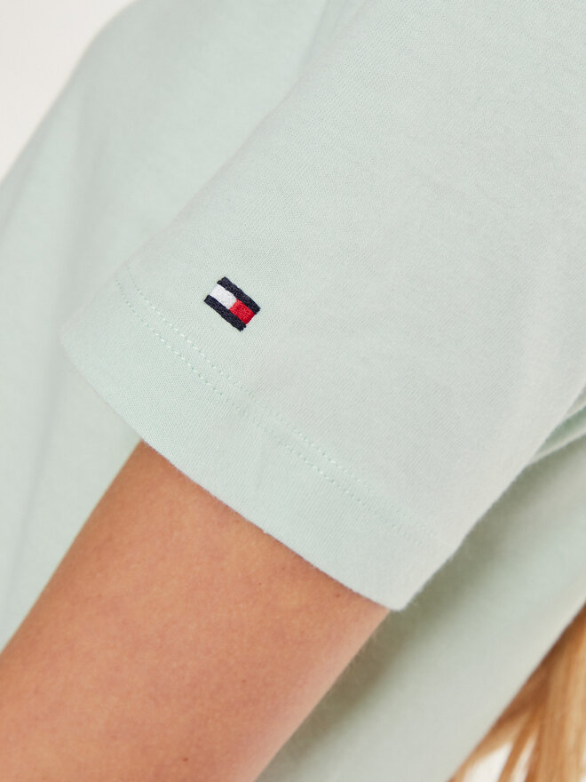 Tommy Hilfiger Tommy Hilfiger Marškinėliai Logo WW0WW40276 Žalia Regular Fit