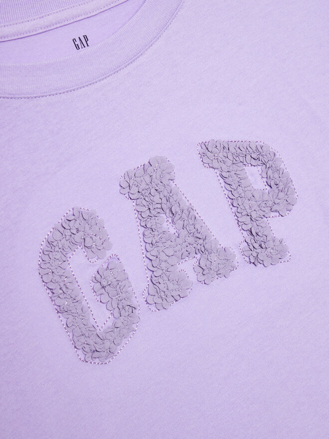 Gap Gap Marškinėliai 883128-01 Violetinė Relaxed Fit