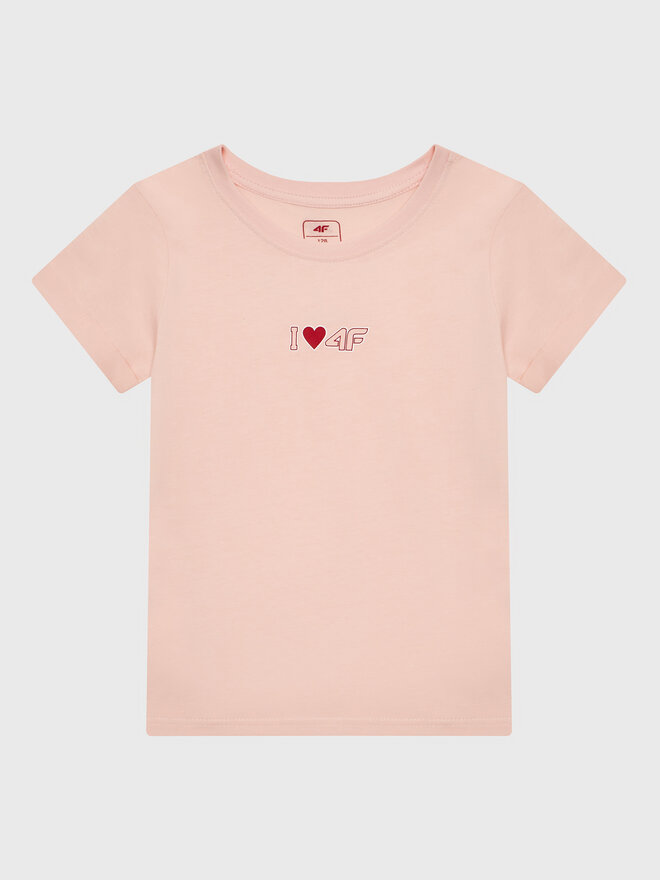 4F 4F Camiseta HJZ22-JTSD005 Rosa Regular Fit