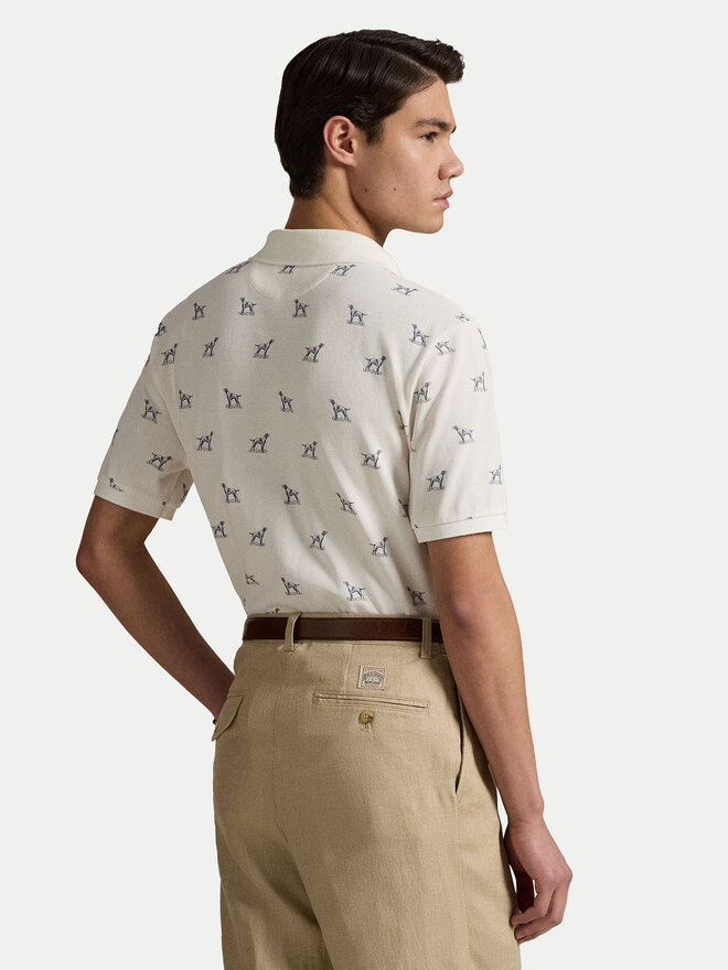 Polo Ralph Lauren Polo Ralph Lauren Poloshirt 710974597001 Écru Custom Slim Fit