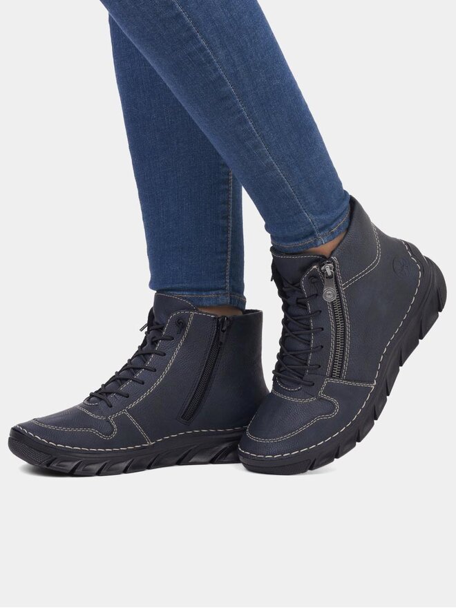 Rieker Schnürschuhe Rieker 55051-14 Dunkelblau