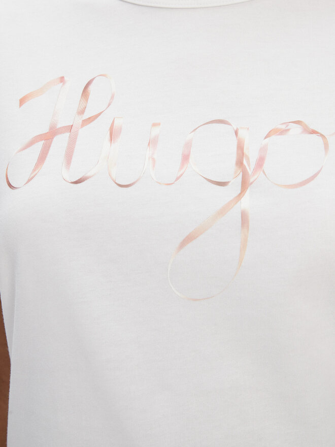 HUGO HUGO T-Shirt Damacia_5 50544868 Weiß Regular Fit