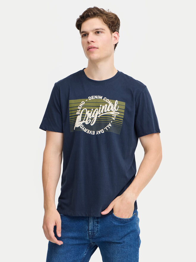 Blend Blend T-Shirt 20717959 Dunkelblau Regular Fit