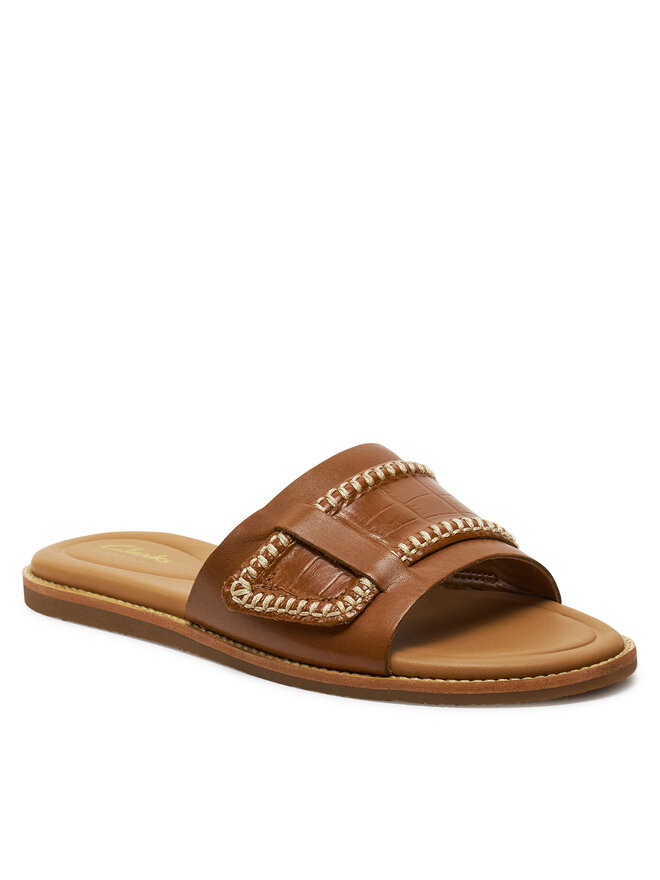 Clarks Pantoletten Clarks Maritime Mule 26176402 Braun