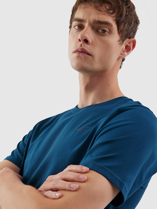 4F 4F Футболка 4FAW23TTSHM0876 Голубий Regular Fit