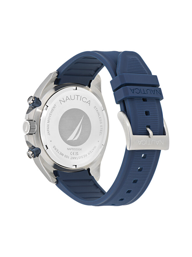 Nautica Ročna ura Nautica Sporty SET NAPBSS504 Srebrna