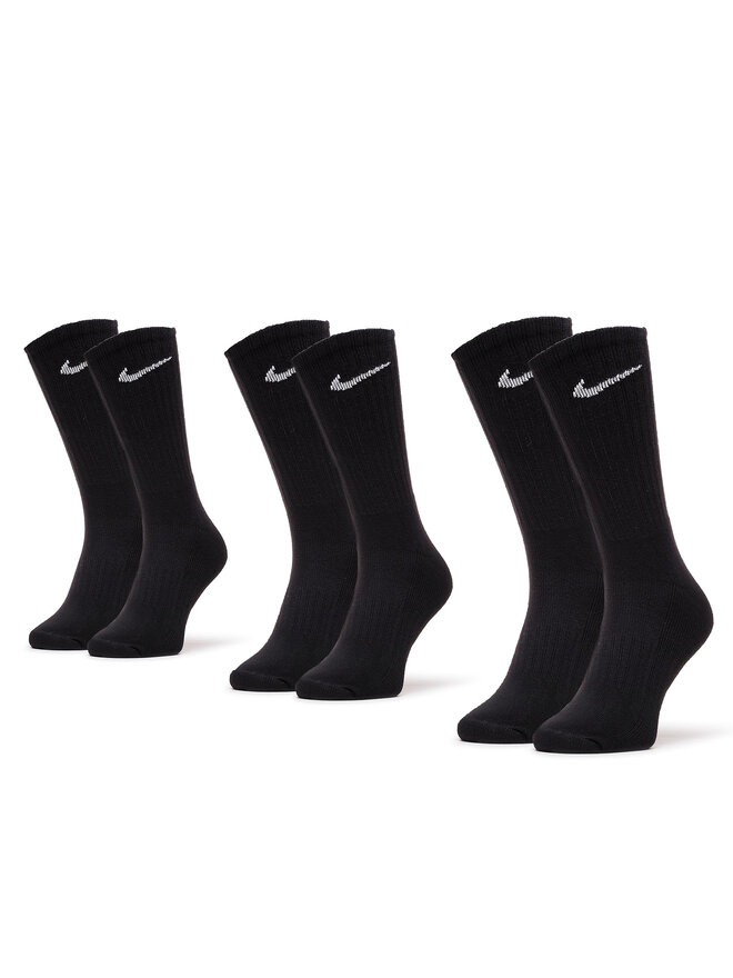 Nike Набір 3 пар високих чоловічих шкарпеток Nike SX4508-001 Чорний