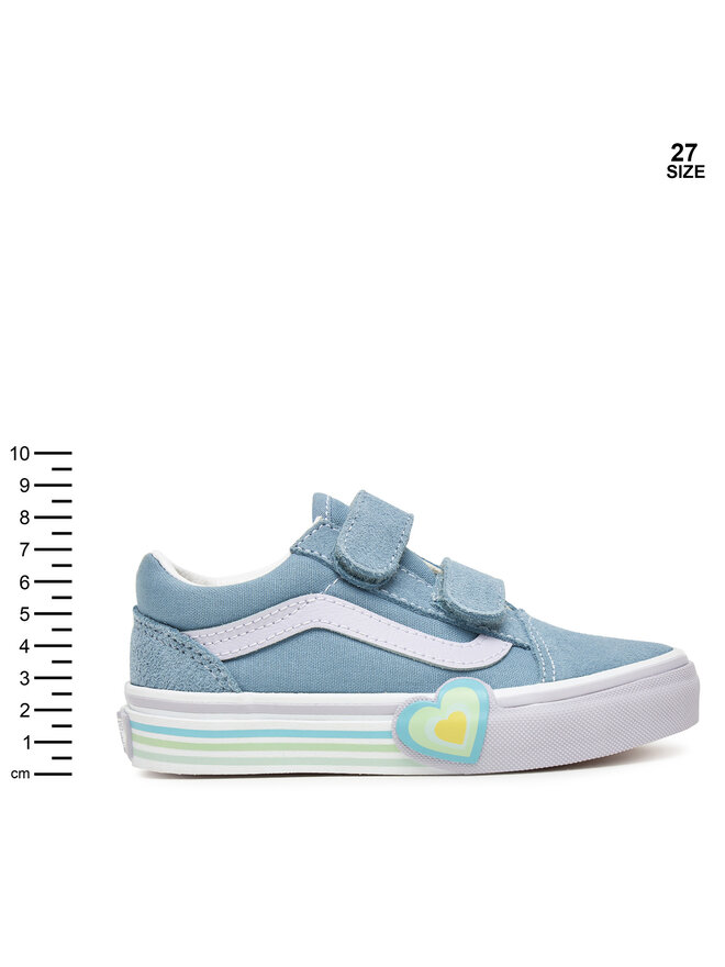 Vans Tenisówki Vans Old Skool V Heart VN000D4DCFL1 Niebieski