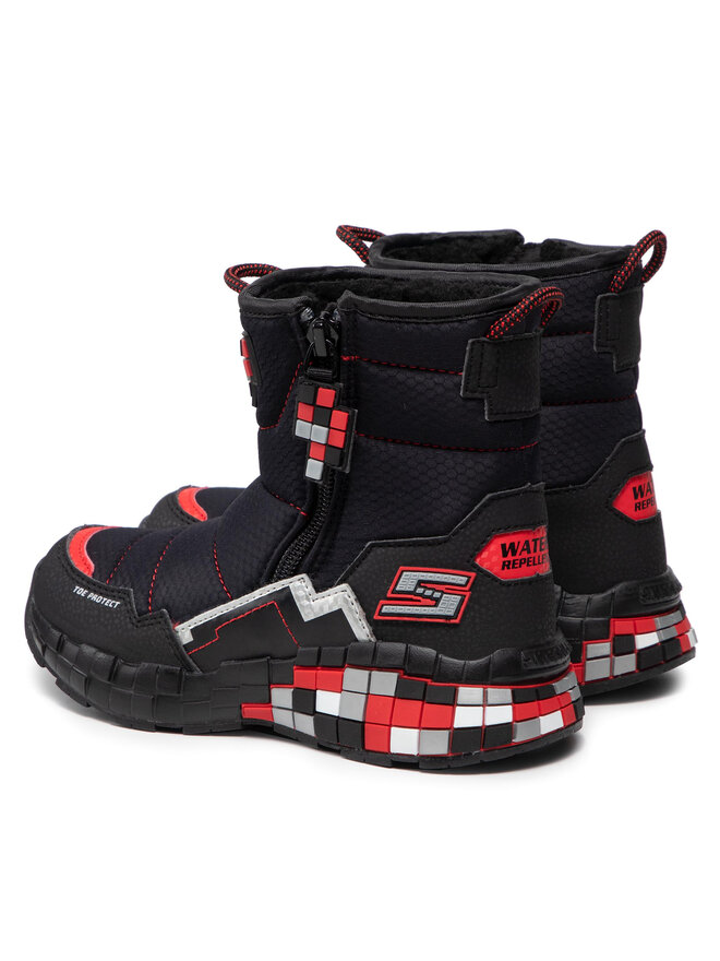 Skechers Botas de nieve Skechers Cuboforce 402198L/BKRD Negro