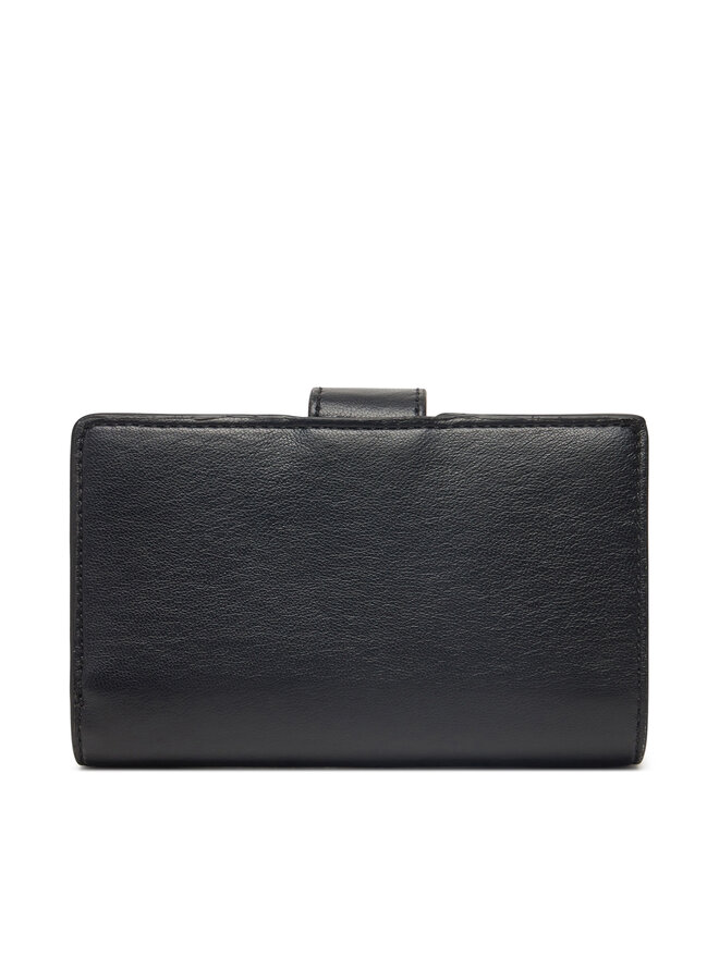 Calvin Klein Portfel damski Calvin Klein Hardware Snap Medium Bifold K60K612961 Czarny