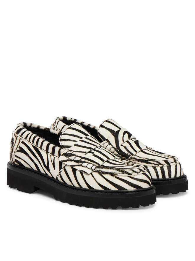 Tommy Jeans Slipper Tommy Jeans Tjw Archive '01 Low Zebra Loafer EN0EN03064 Bunt