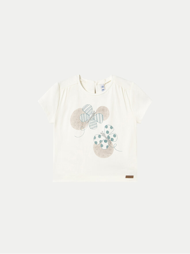 Mayoral Mayoral Camiseta 1043 Écru Regular Fit
