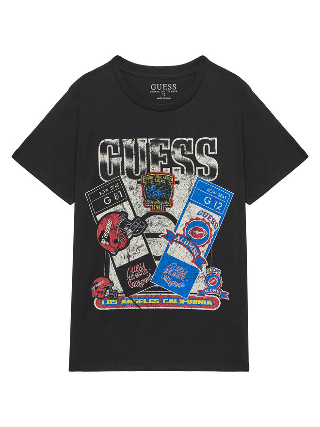 Guess Guess T-Shirt L5YI10 K8HM4 Μαύρο Regular Fit