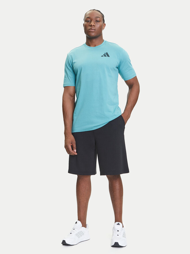 adidas adidas Marškinėliai Yay Sports Verbiage Graphic JY1830 Turkio Regular Fit