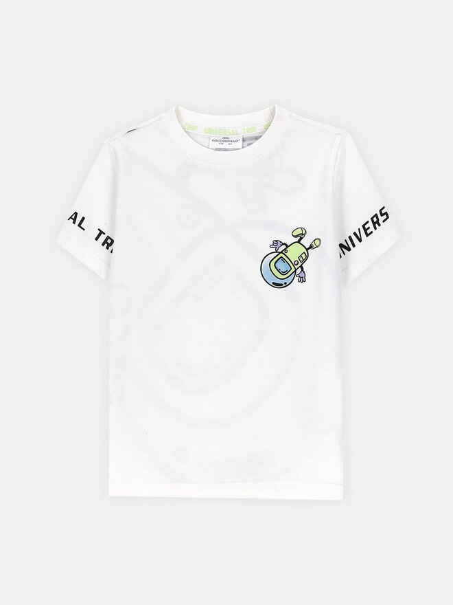 Coccodrillo Coccodrillo T-Shirt ZC4143202WBK Λευκό Regular Fit