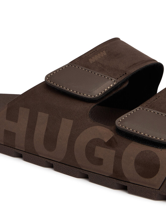 HUGO Pantoletten HUGO Evander 50563303 Braun