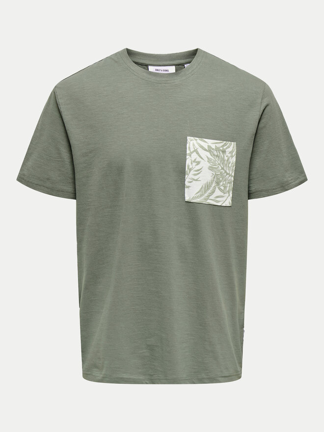 Only & Sons Only & Sons Camiseta 22025286 Verde Regular Fit