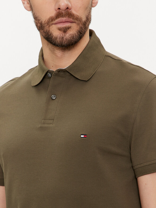 Tommy Hilfiger Tommy Hilfiger Pólóing 1985 MW0MW17770 Khaki Regular Fit