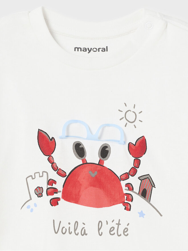 Mayoral Mayoral T-Shirt 1026 Λευκό Regular Fit