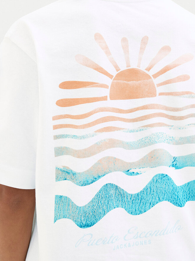 Jack&Jones Junior Jack&Jones Junior T-Shirt Canggu 12278649 Weiß Relaxed Fit