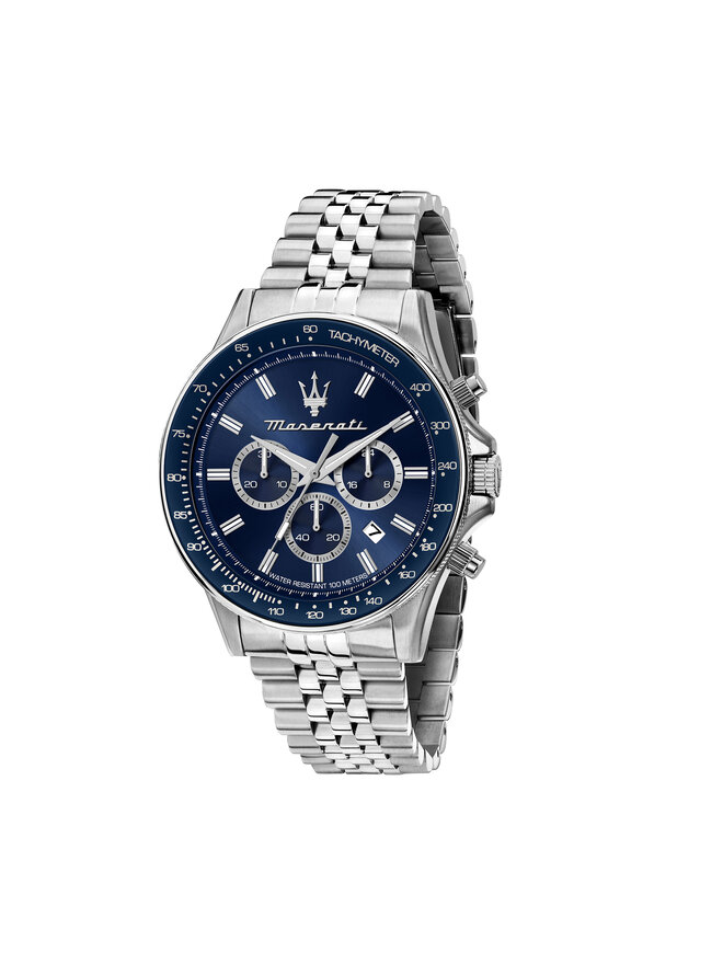 Maserati Ceas Maserati Sfida Chronograph R8873640025 Argintiu
