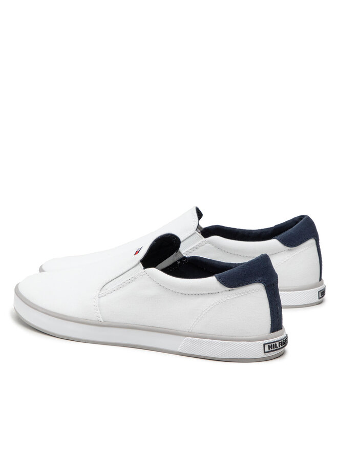 Tommy Hilfiger Πάνινα παπούτσια Tommy Hilfiger Harlow 2D FM0FM00597 Λευκό