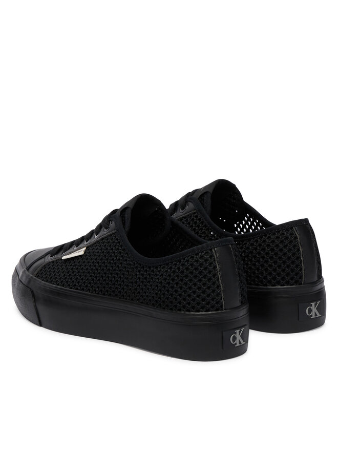 Calvin Klein Sneakers Calvin Klein Vulc Flatf Lace Up Lin Mesh HW0HW02971 Schwarz